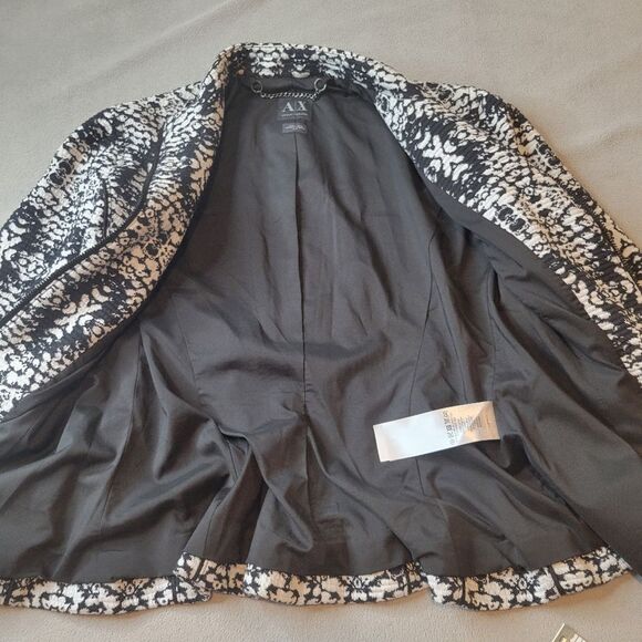 Armani Exchange Black & White Blazer Jacket Size Small - Picture 8 of 11